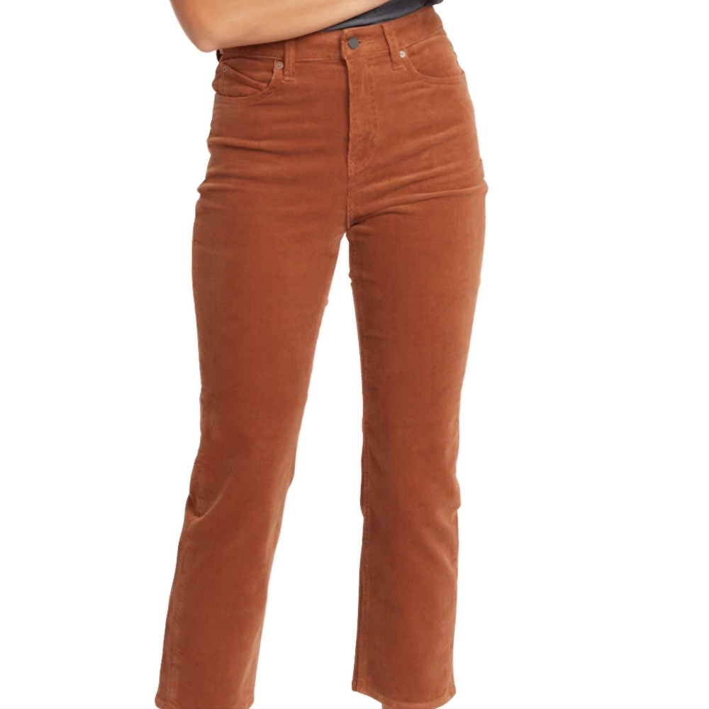 Volcom Stoned Straight Dark Clay Corduroy Pants Size 32‎